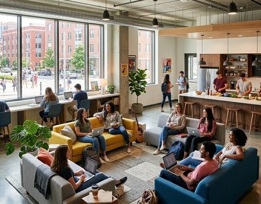 The Impact of Your Living Environment on Mental Health and Study Habits Student communal living area